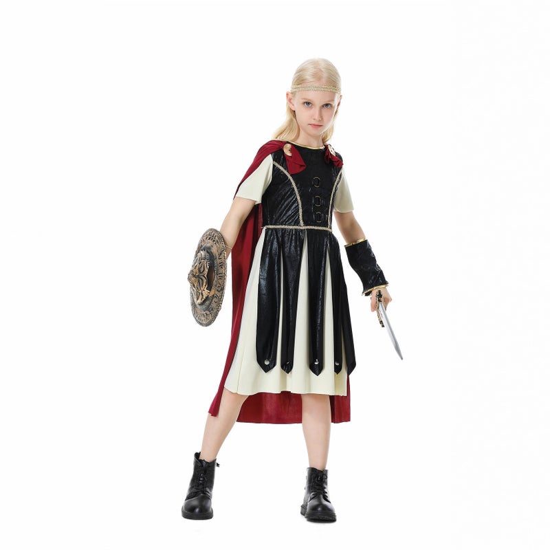 Parent-Child Roman Warrior Cosplay Costume Halloween Family Theme Party Role-Playing Outfit - Image 4